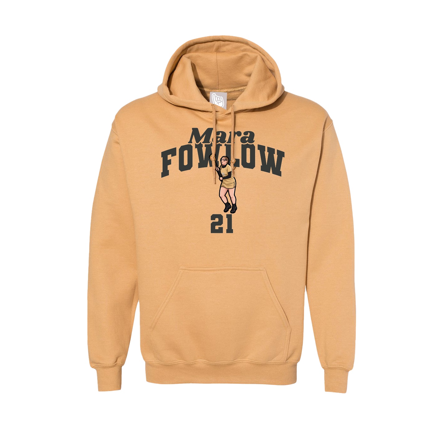 Hoodie — Signature Arch in Vegas Gold