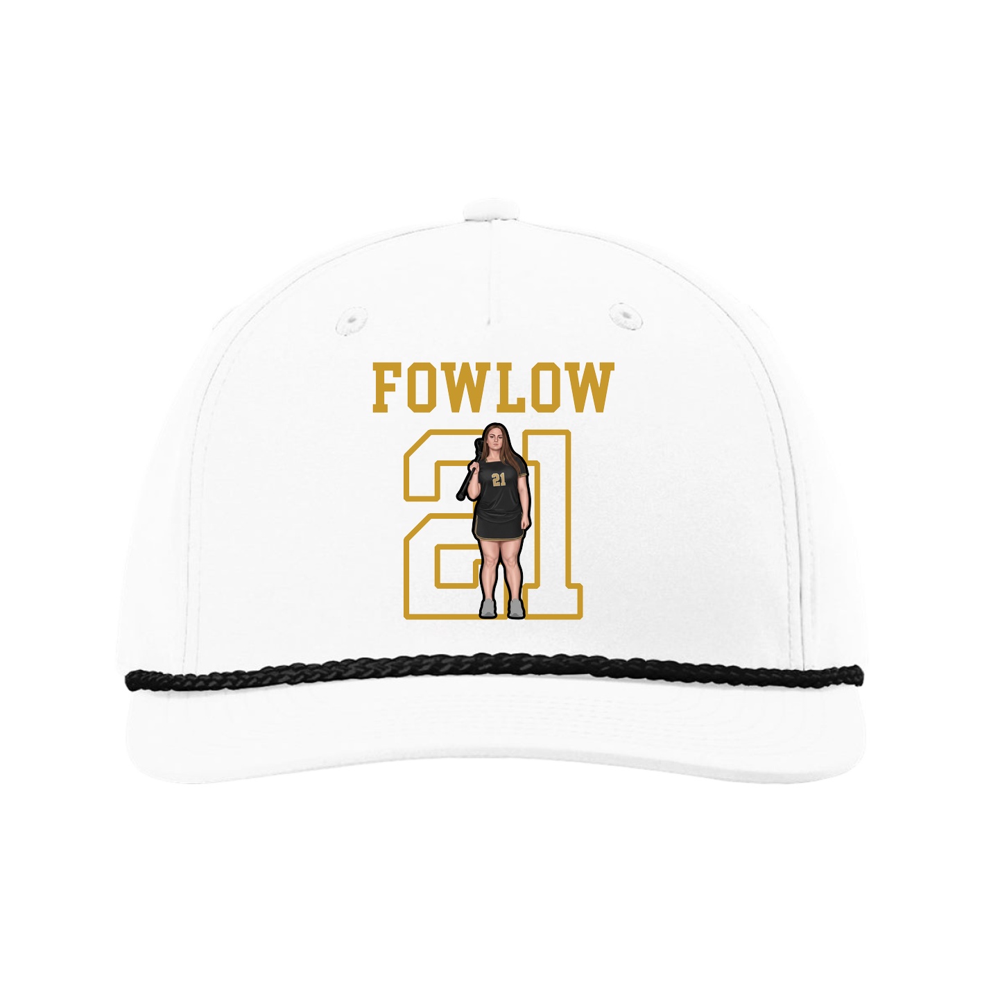 Five-Panel Classic Rope Cap — Shirsey in White