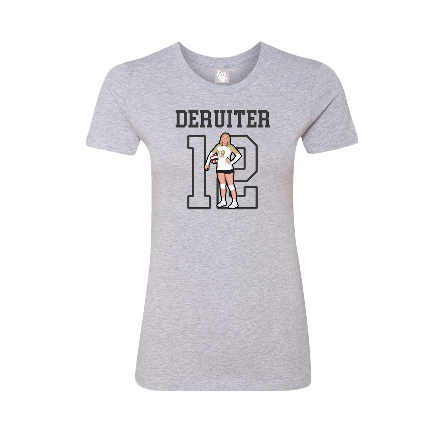 Fitted Women's Tee — Shirsey in Grey