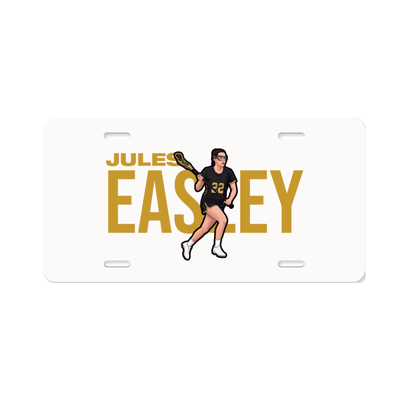 License Plate — Player Name in Classic