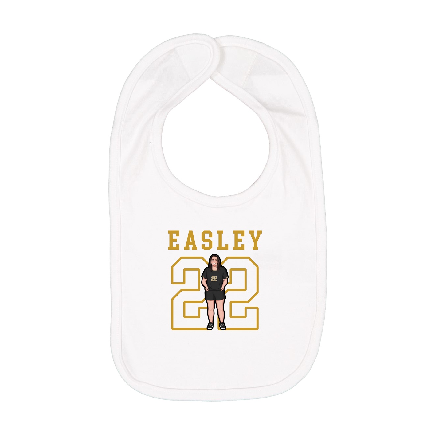 Infant Bib — Shirsey in White