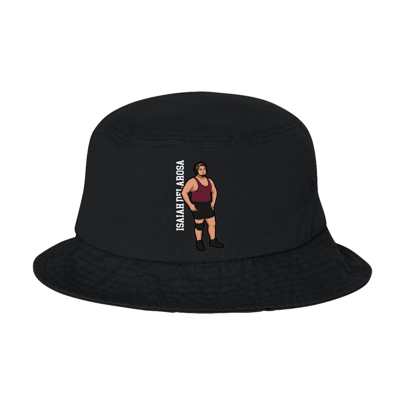 Bucket Cap — Name Vertical in Black