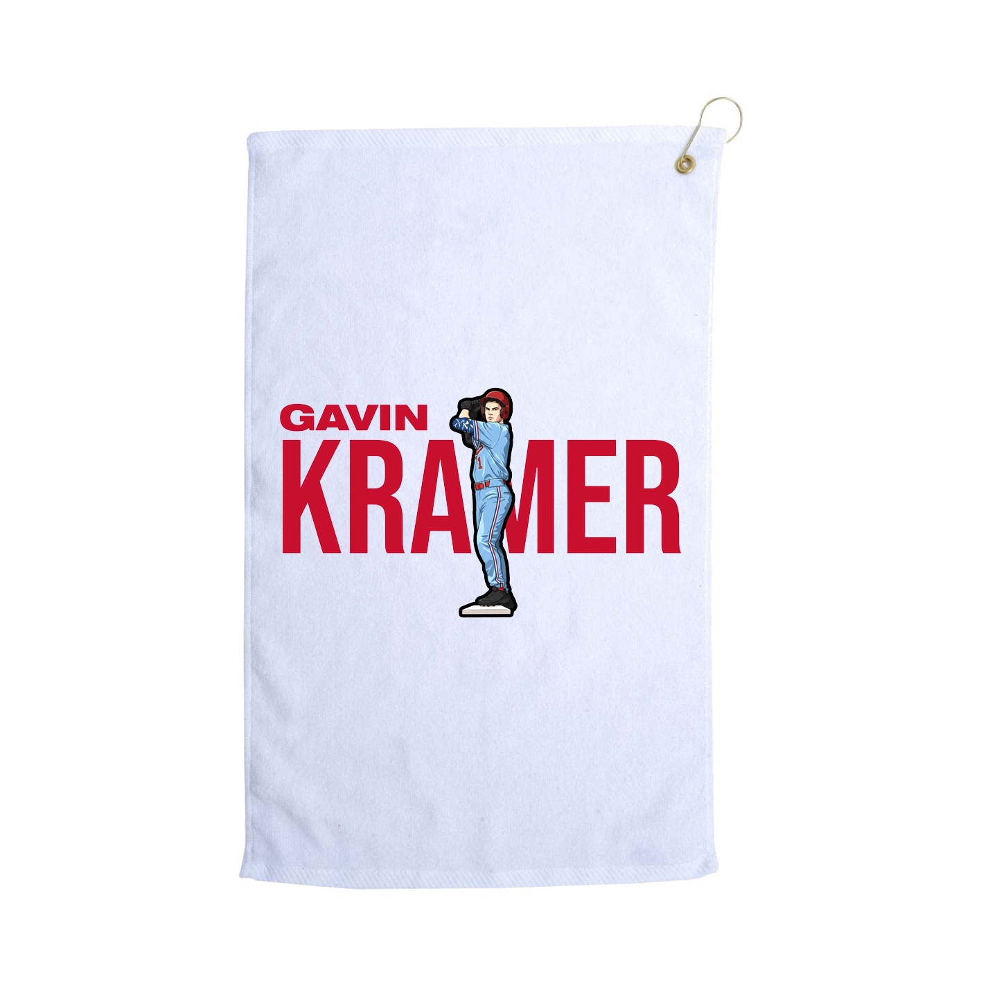 Golf Towel — Player Name in White