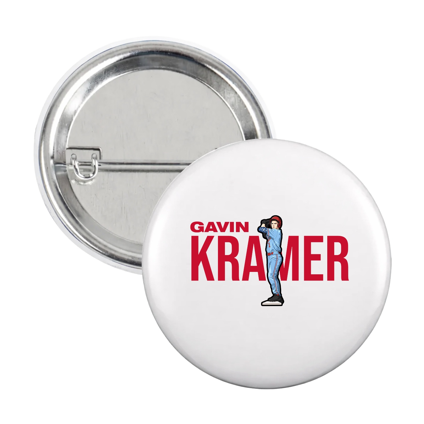 Game Day Button — Player Name in White