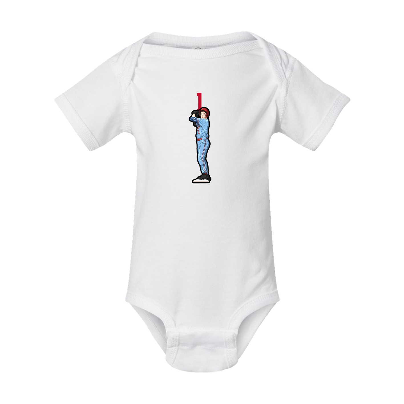 Baby Onesie — Number Top in White