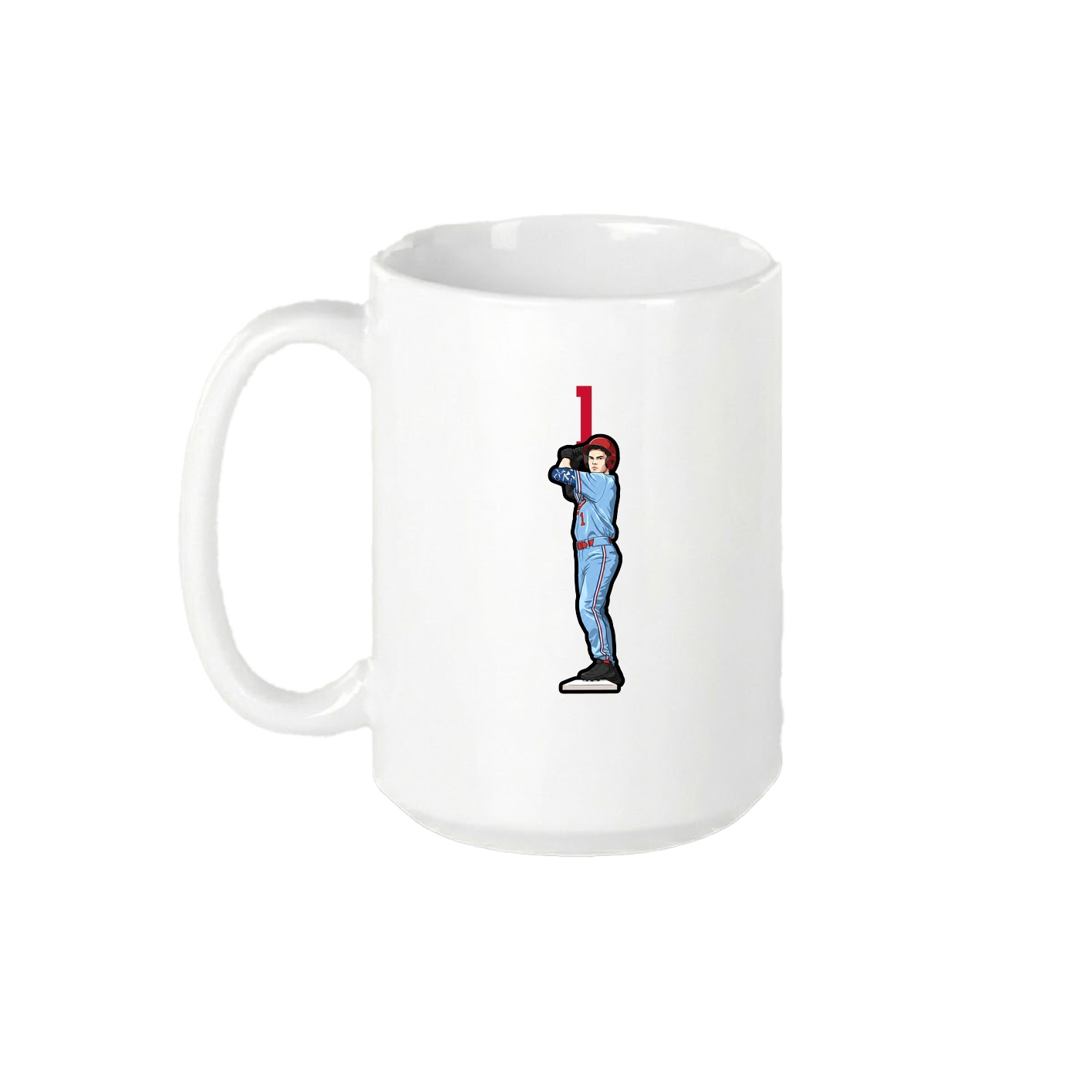 15oz Coffee Mug — Number Top in White