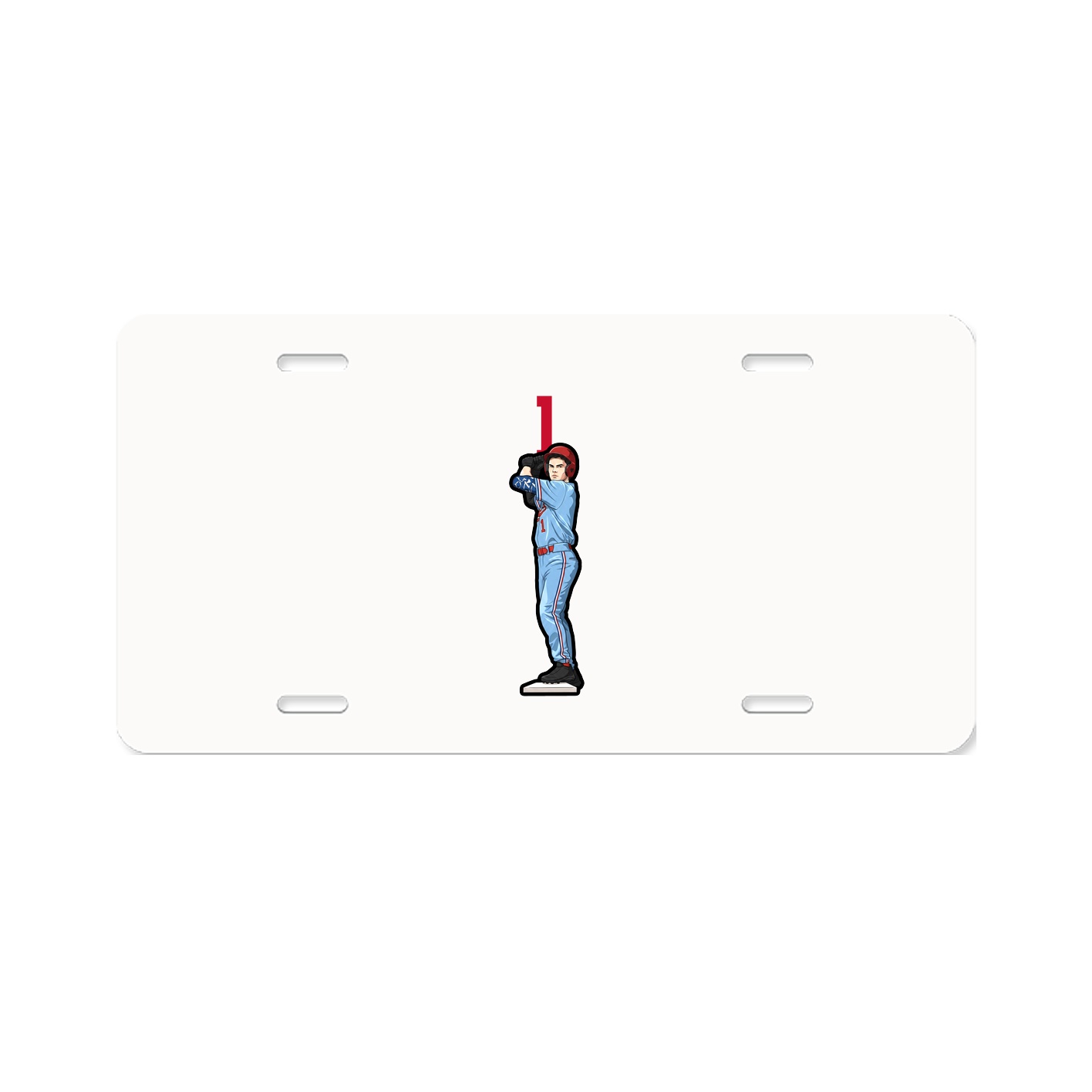 License Plate — Number Top in Classic