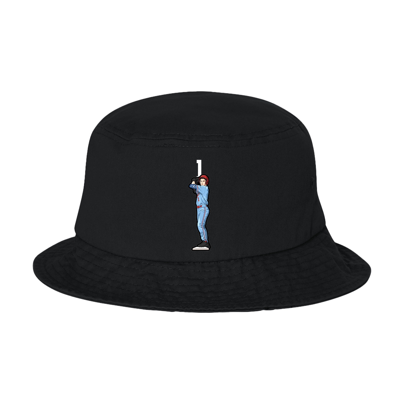 Bucket Cap — Number Top in Black