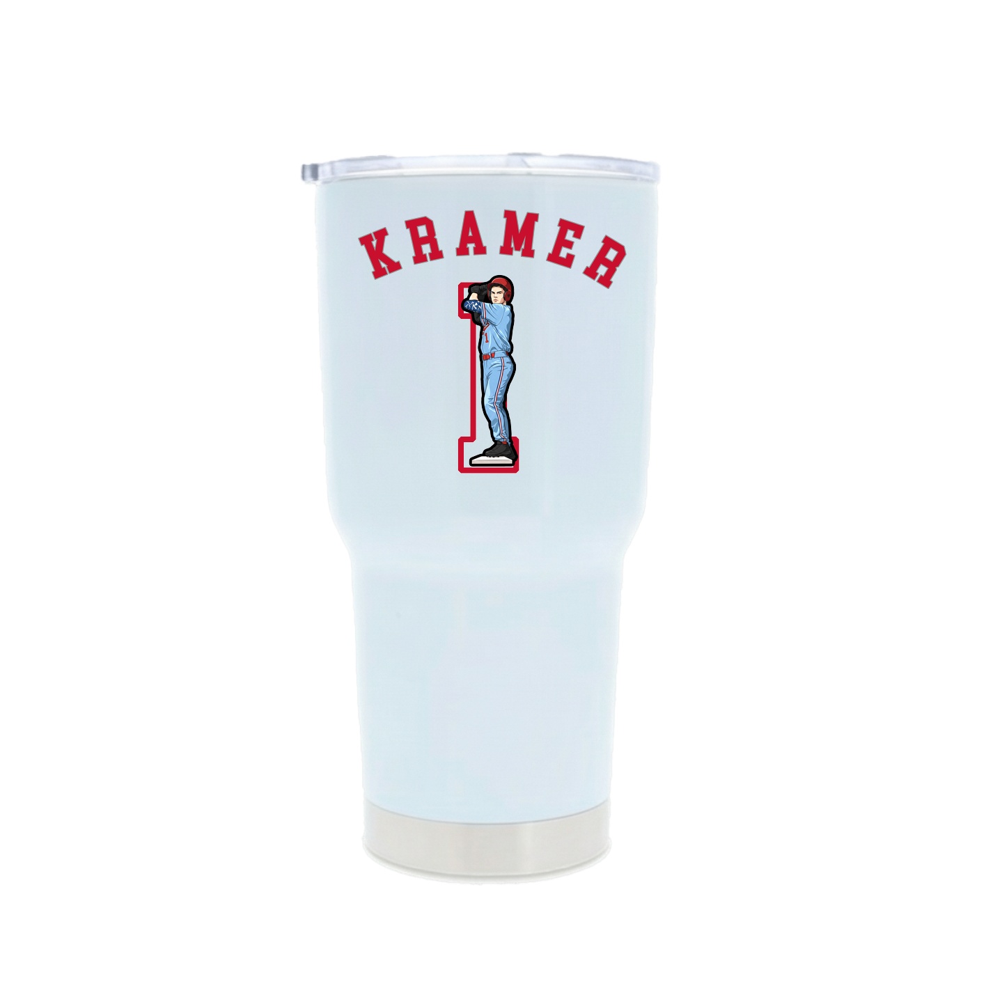 30oz Stainless Steel Tumbler — Shirsey Arch in White