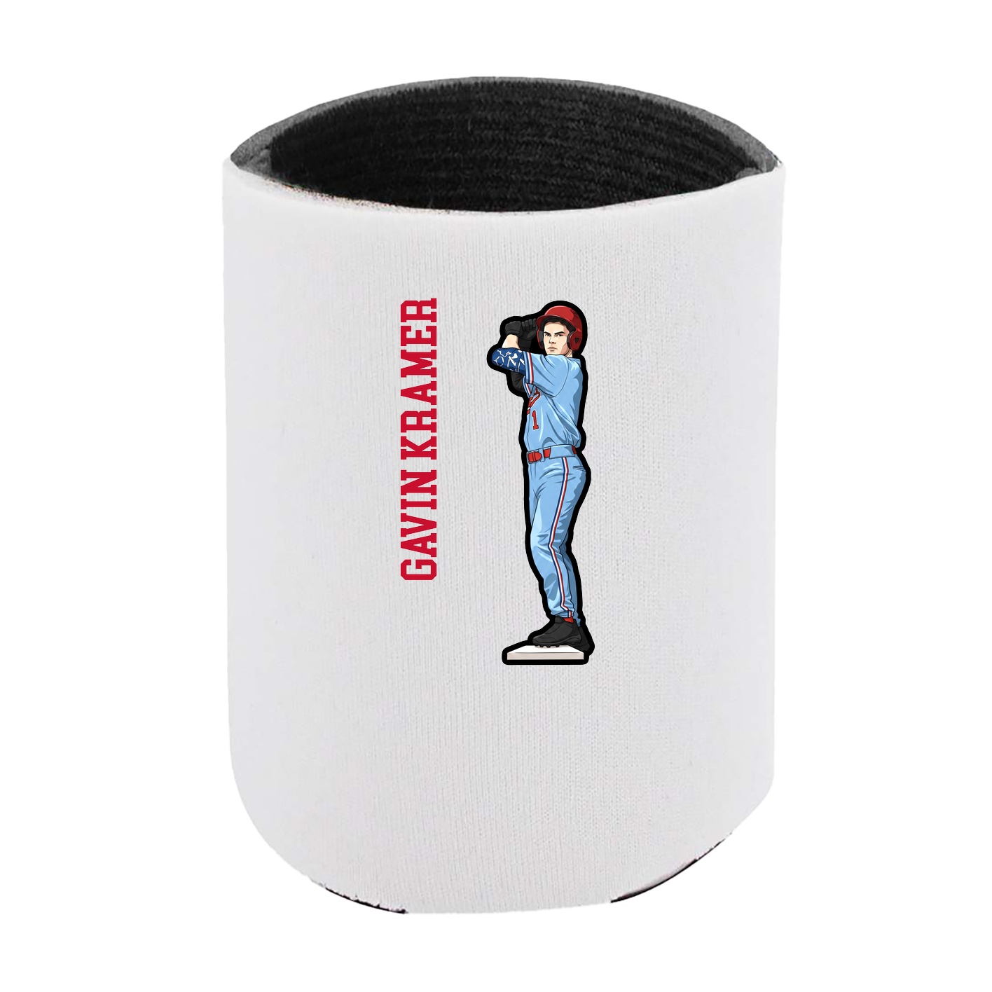 Can Holder — Name Vertical in White