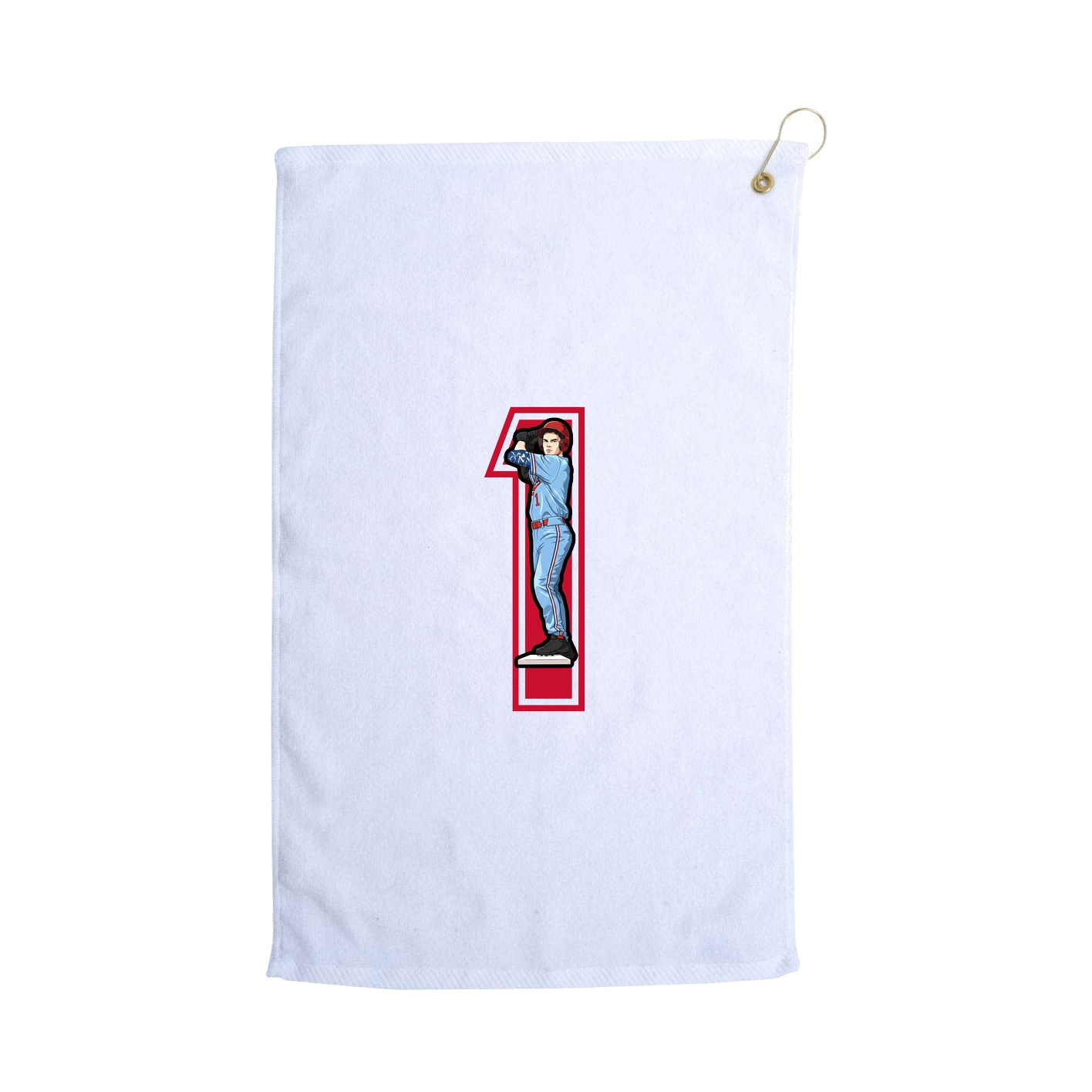Golf Towel — Number in White