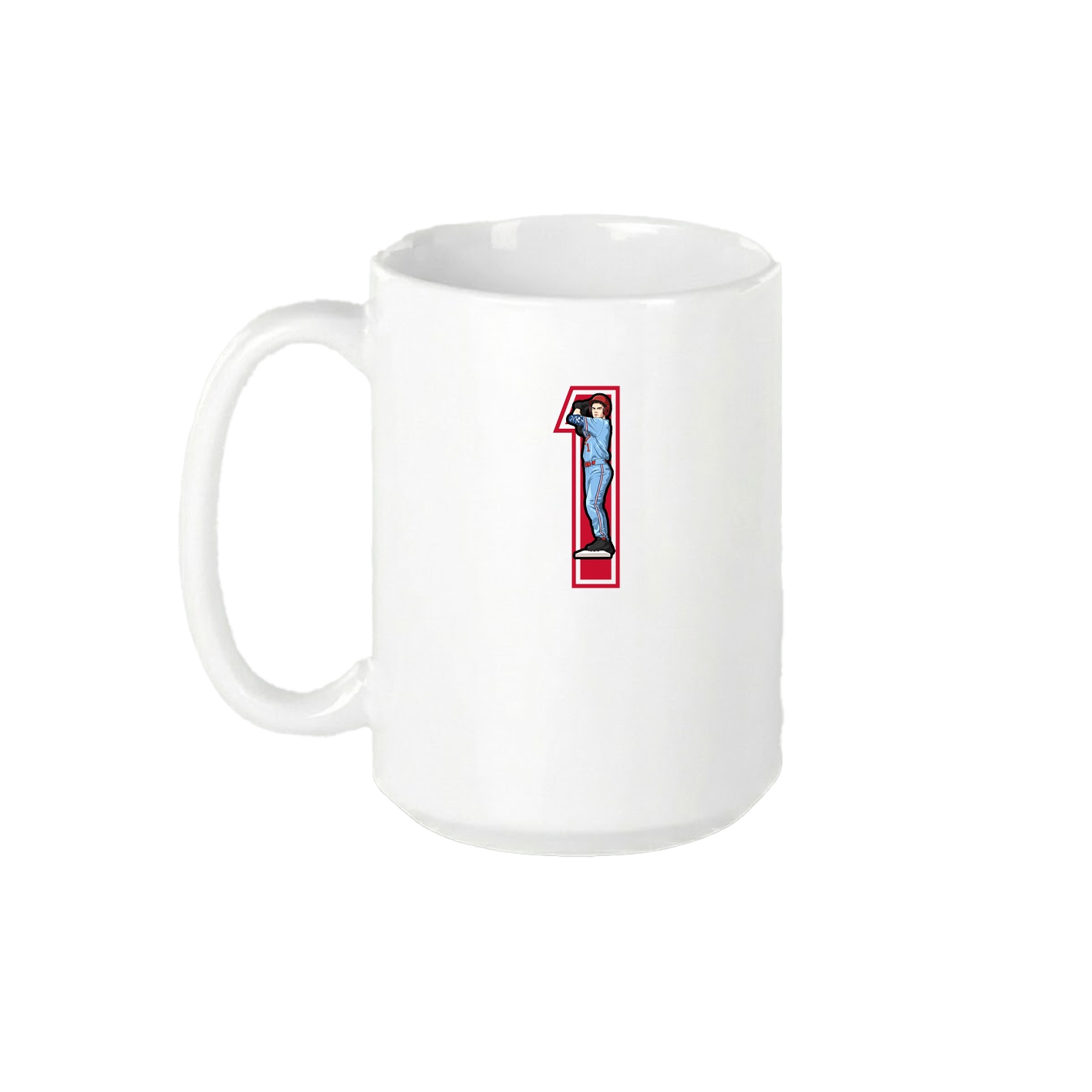 15oz Coffee Mug — Number in White