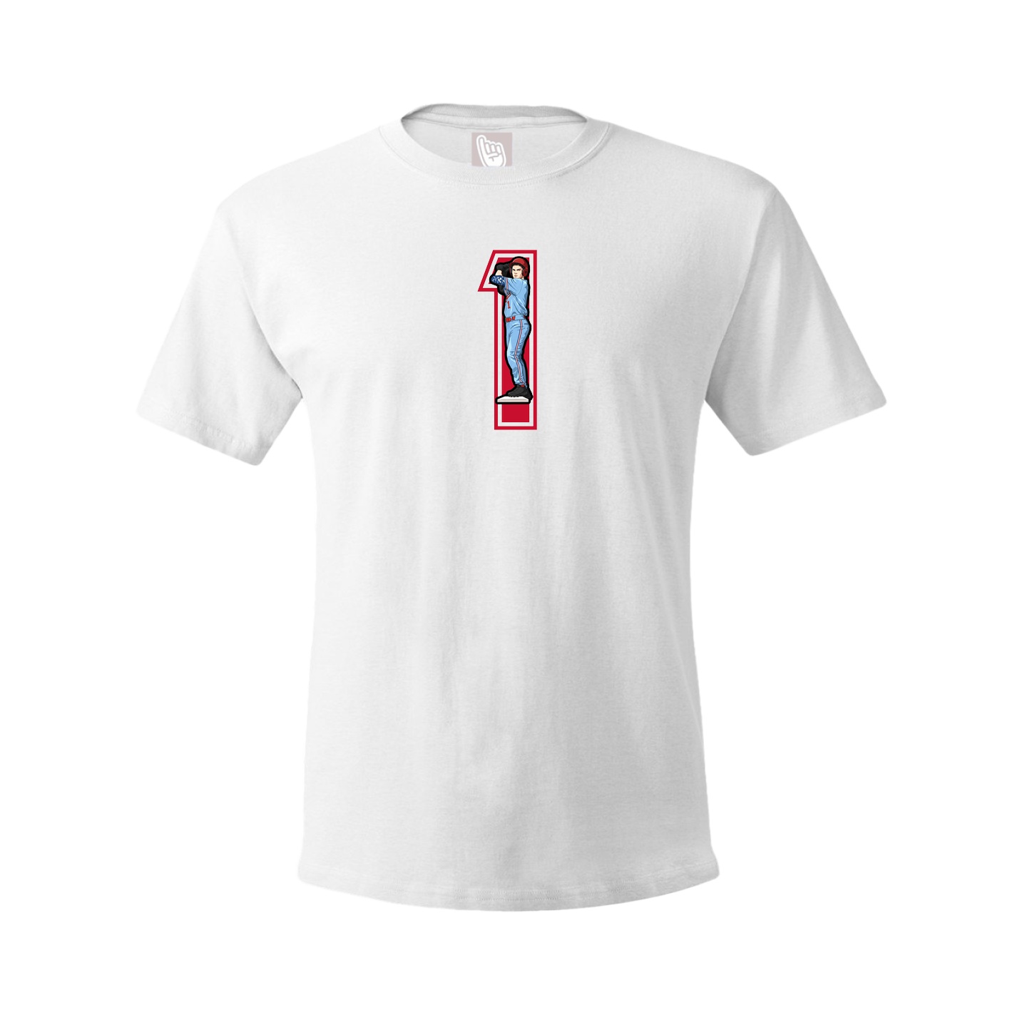 Youth Tee — Number in White