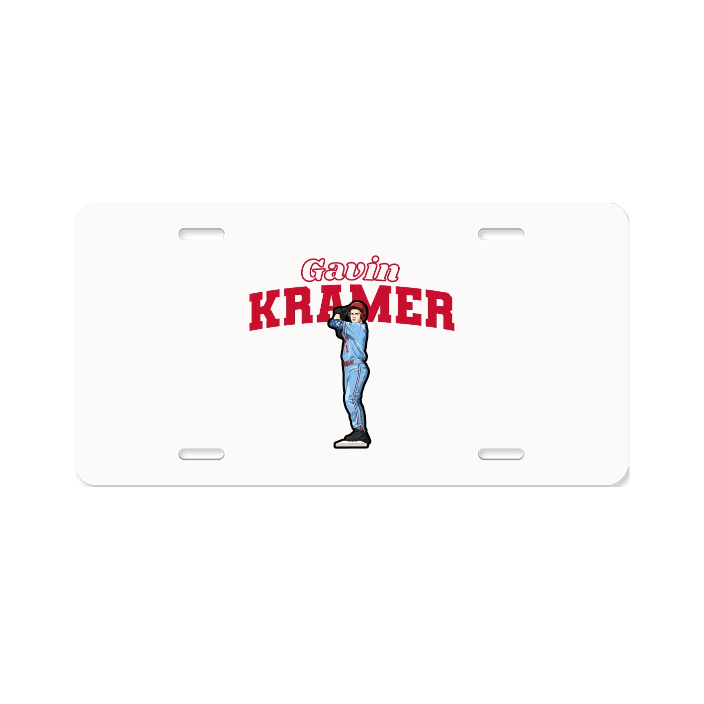 License Plate — Name Arch in Classic
