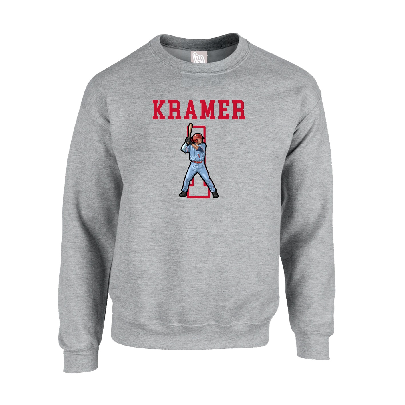 Fleece Crew — Shirsey in Grey