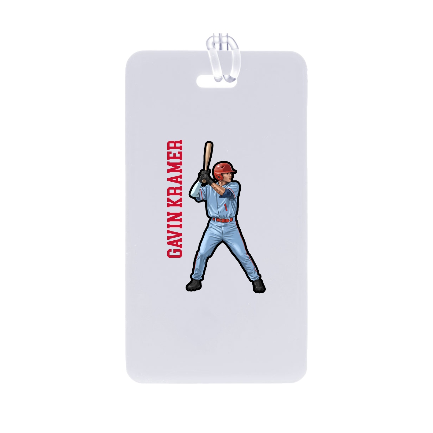Bag Tag — Name Vertical in Classic