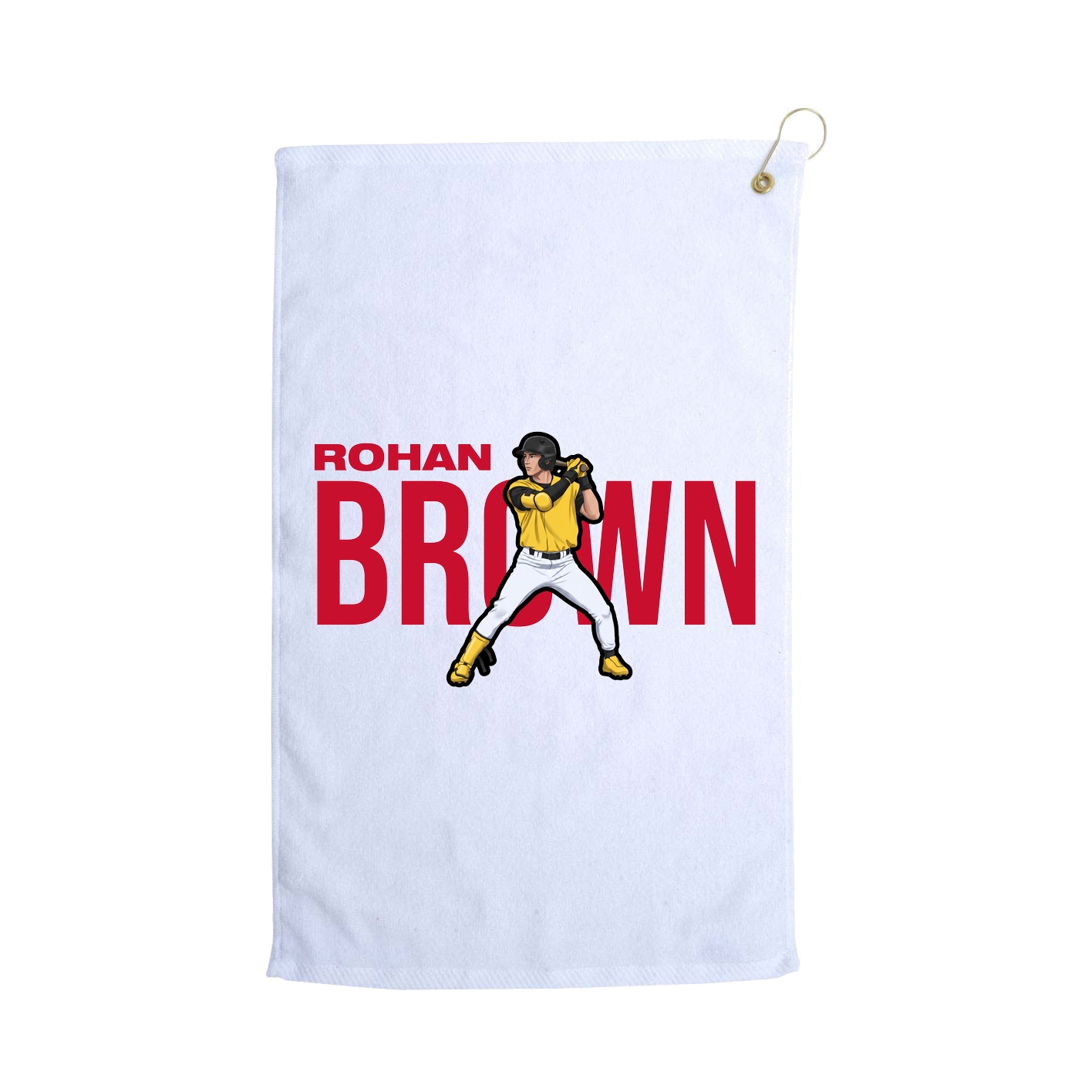 Golf Towel — Player Name in White