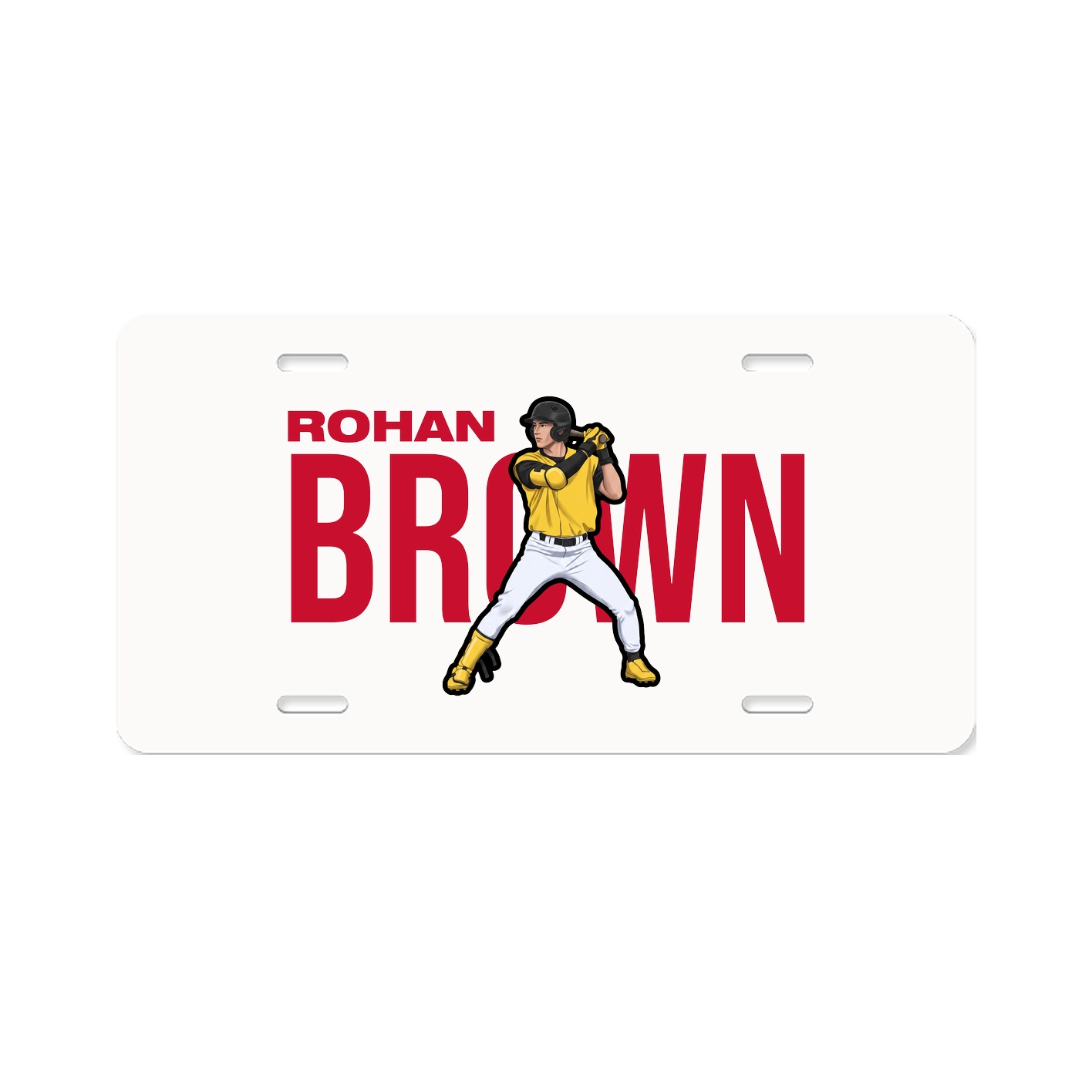 License Plate — Player Name in Classic