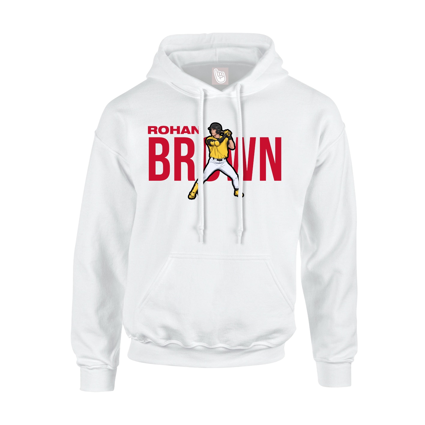Youth Hoodie — Player Name in White