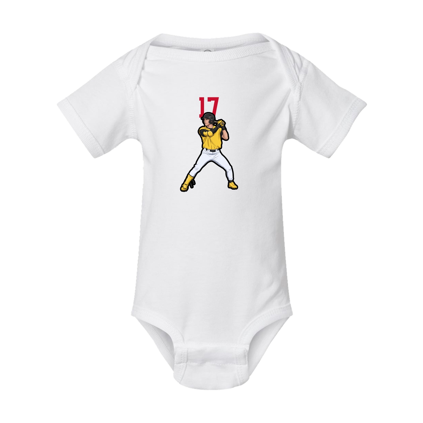 Baby Onesie — Number Top in White