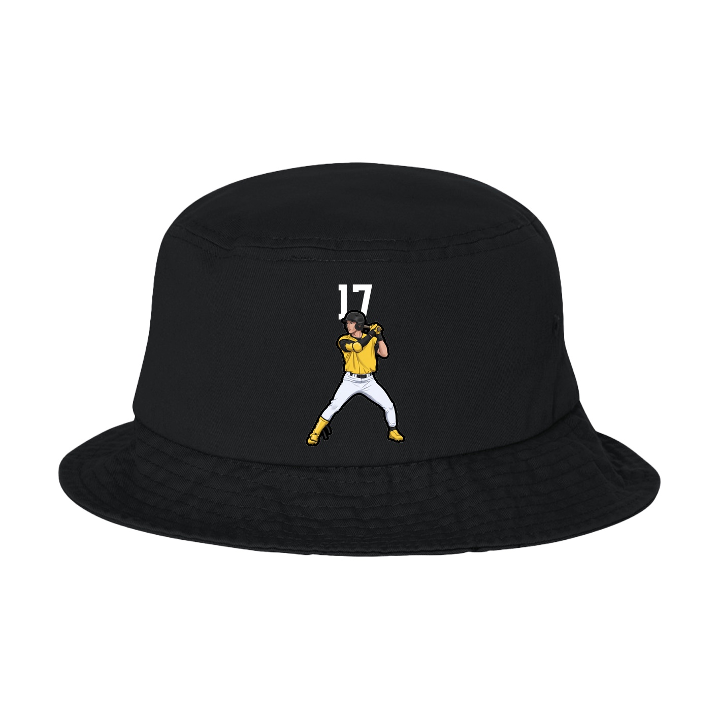 Bucket Cap — Number Top in Black