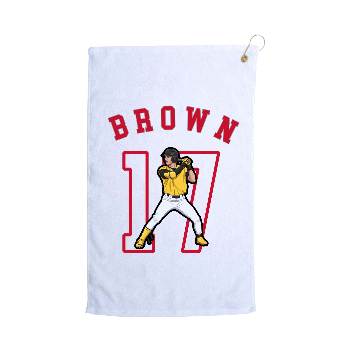 Golf Towel — Shirsey Arch in White