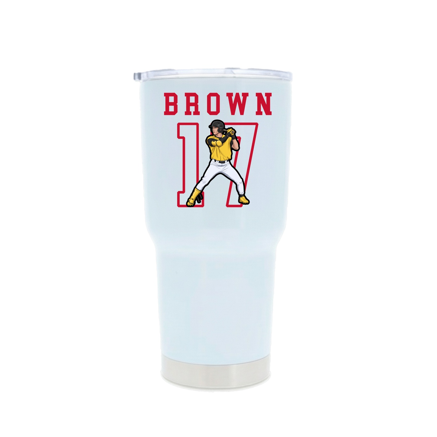 30oz Stainless Steel Tumbler — Shirsey in White