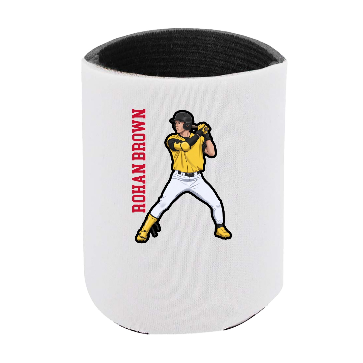 Can Holder — Name Vertical in White