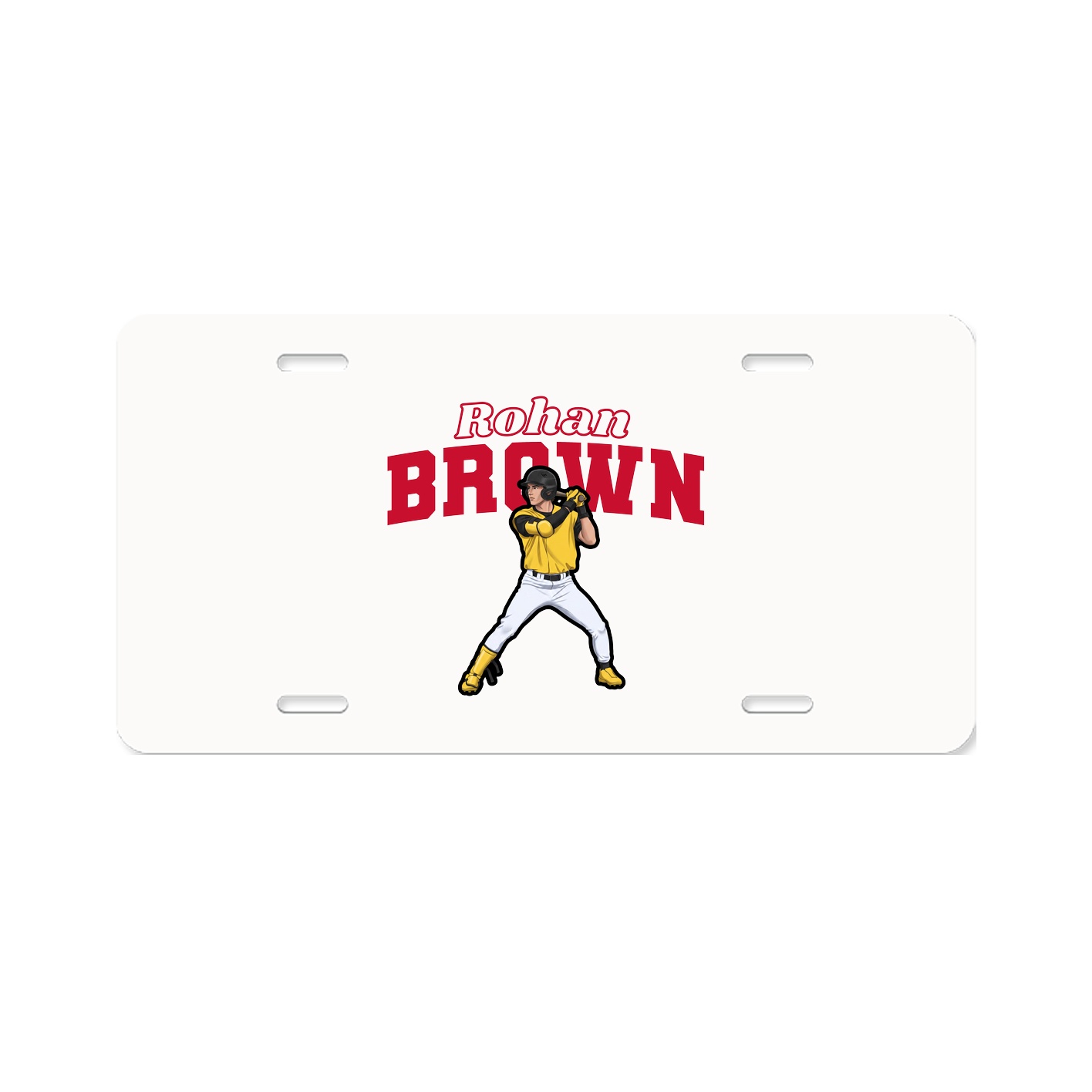 License Plate — Name Arch in Classic