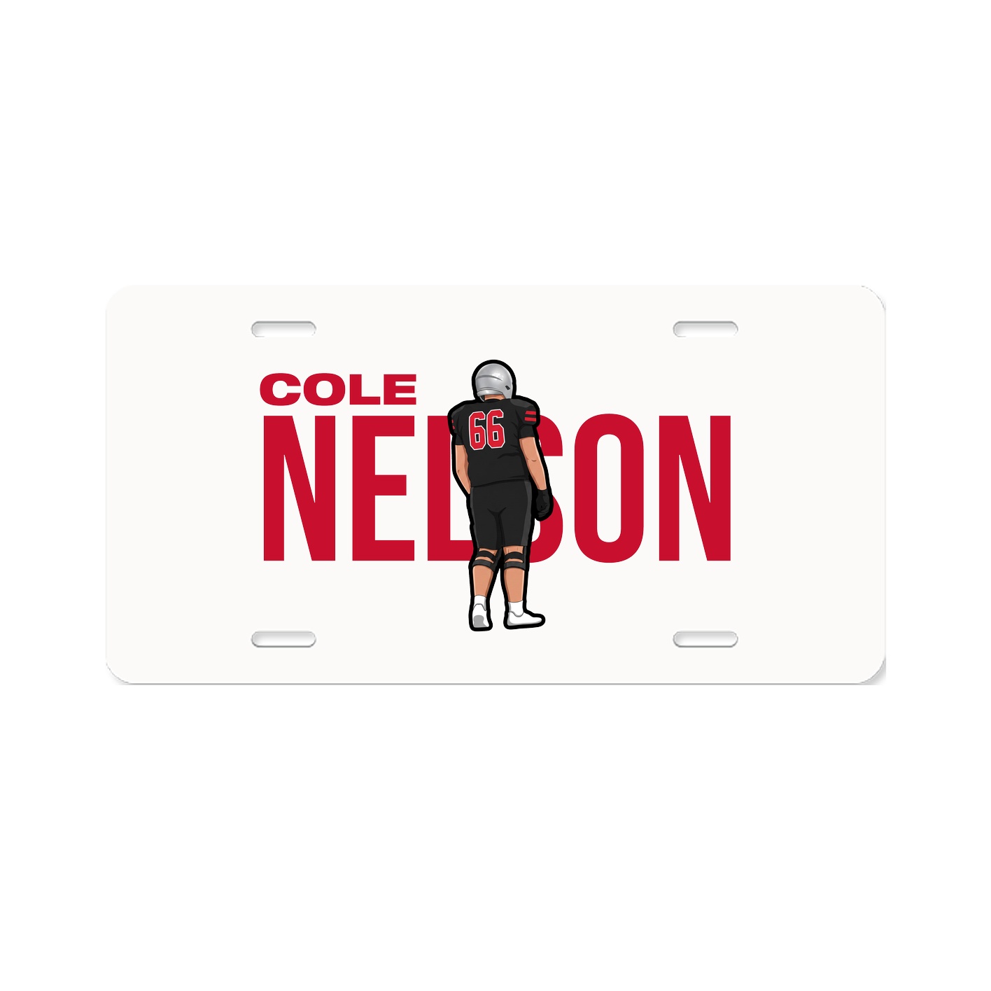 License Plate — Player Name in Classic