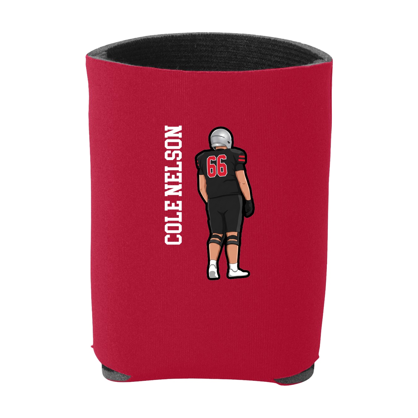 Can Holder — Name Vertical in Red