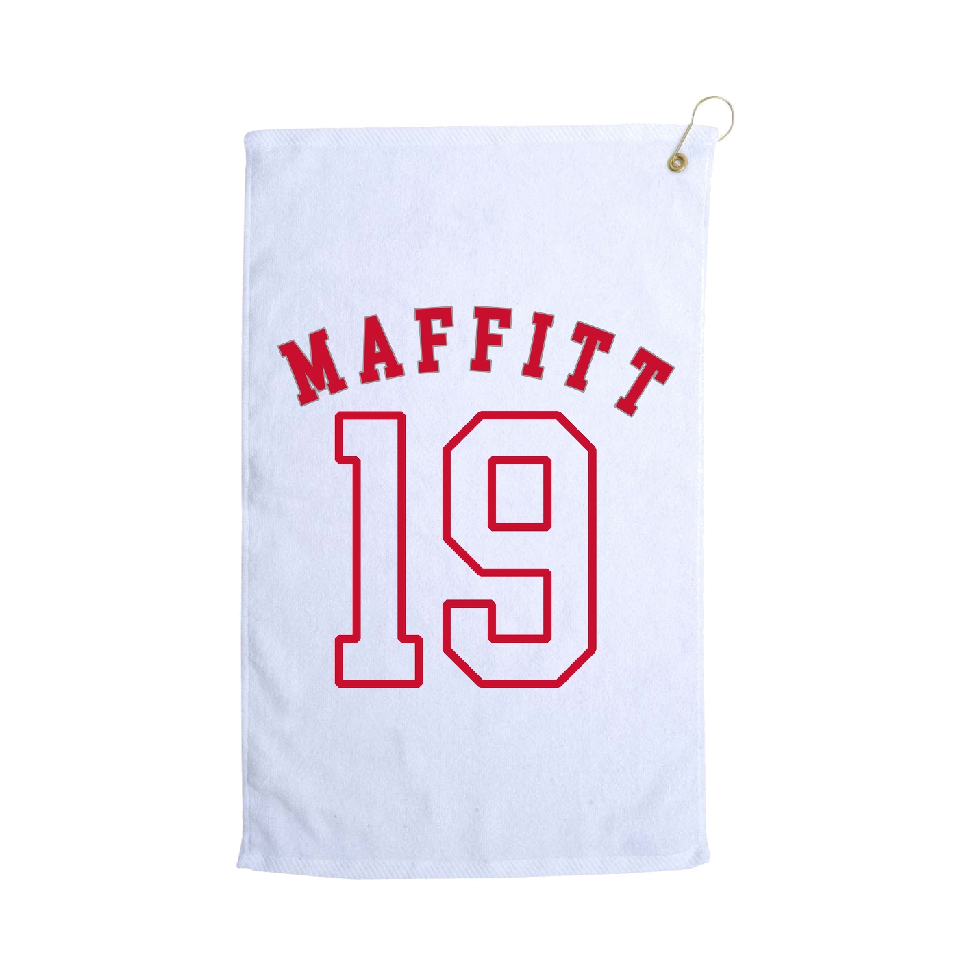 Golf Towel — Shirsey Arch in White