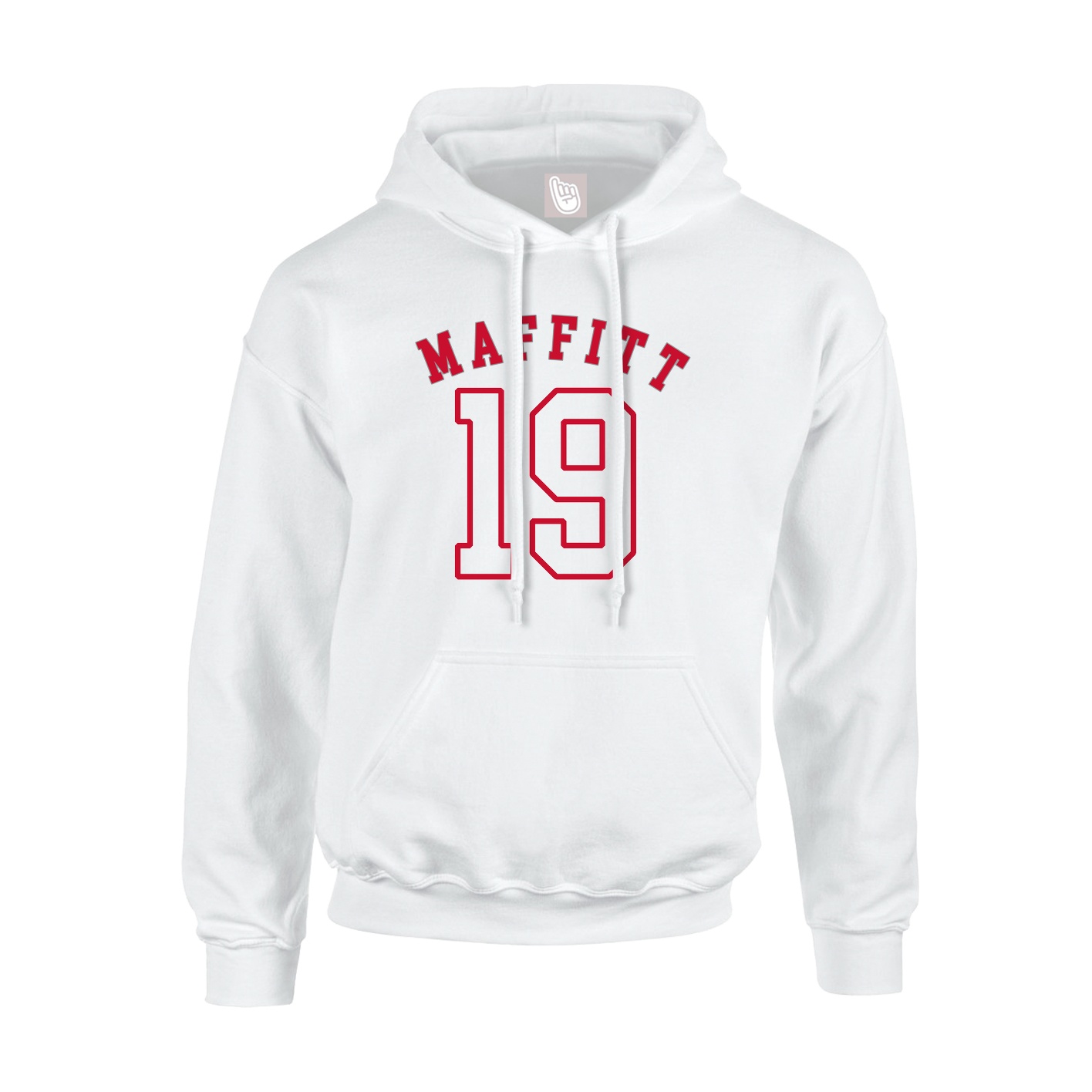 Youth Hoodie — Shirsey Arch in White