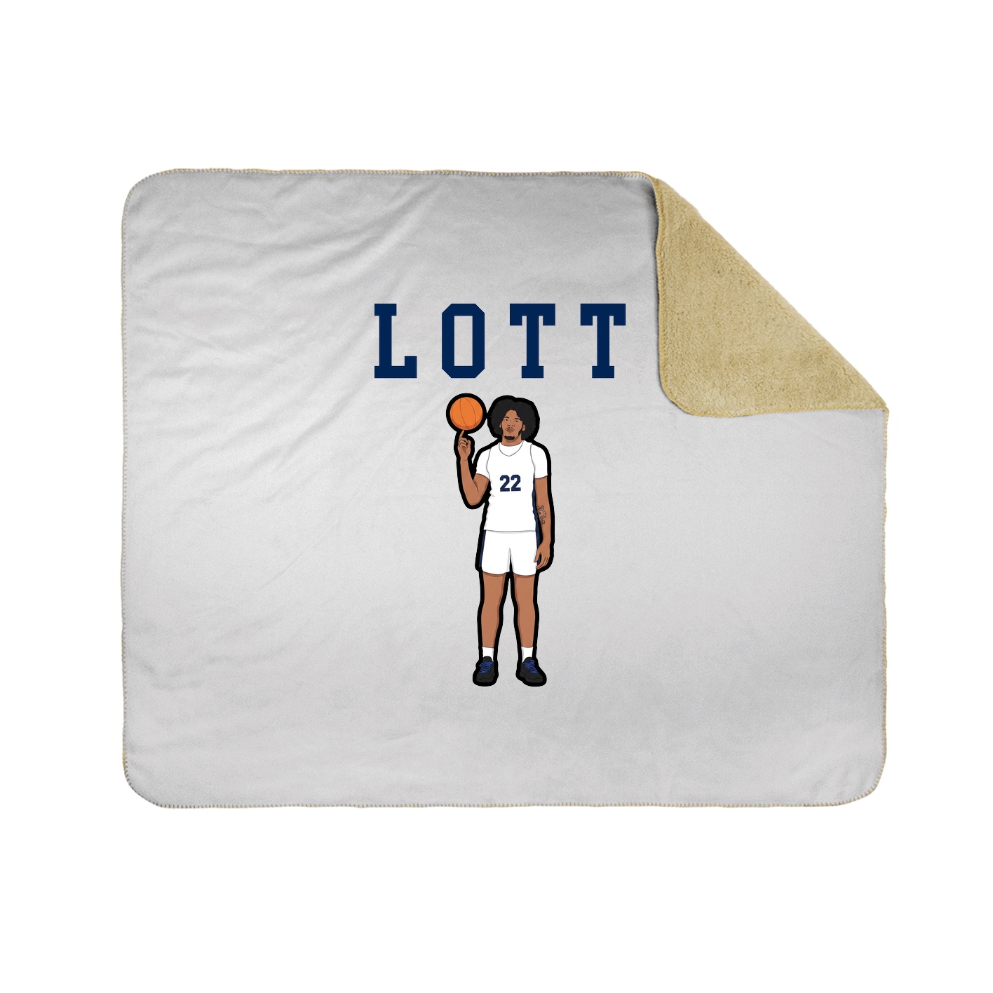 Throw Blanket — Shirsey in White