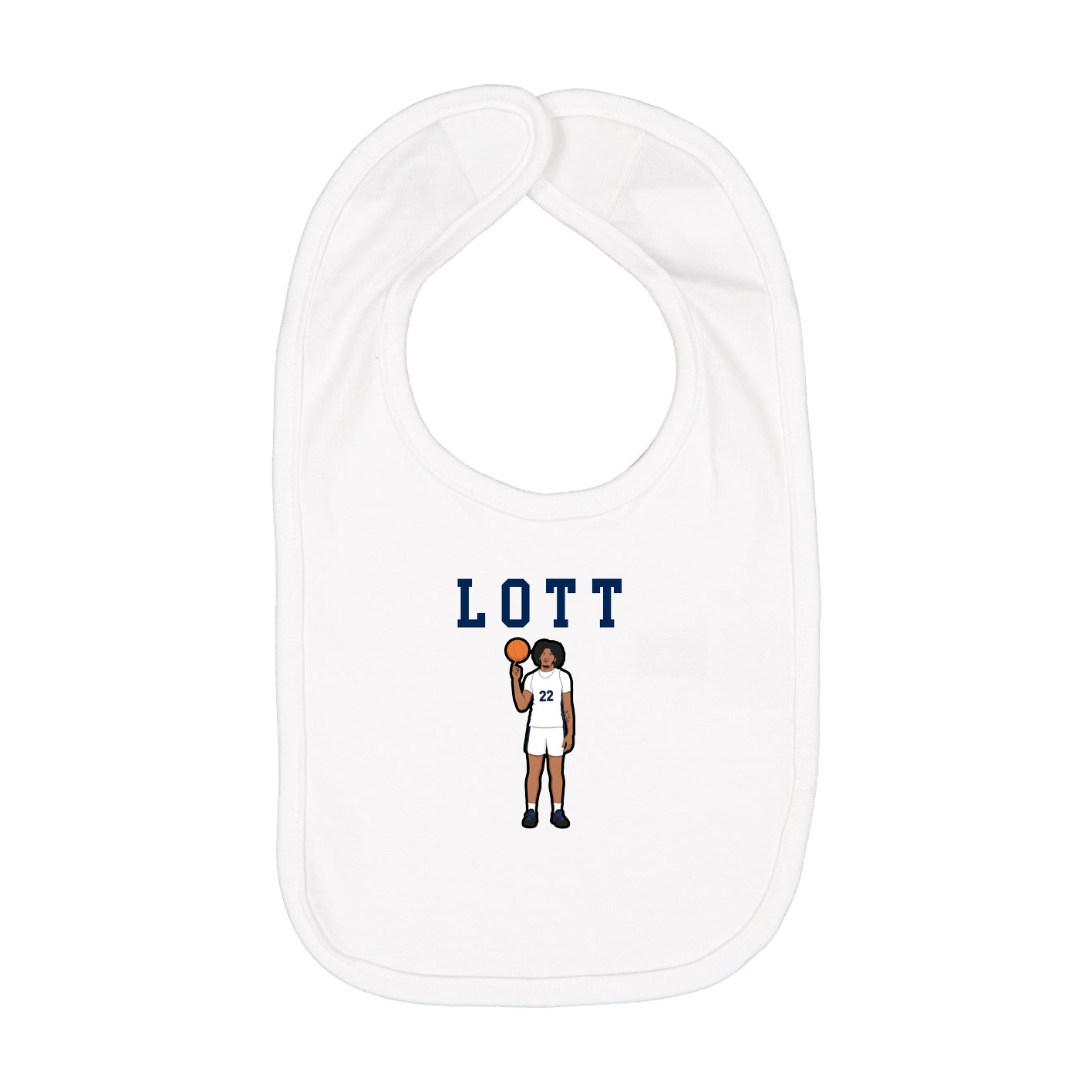 Infant Bib — Shirsey in White