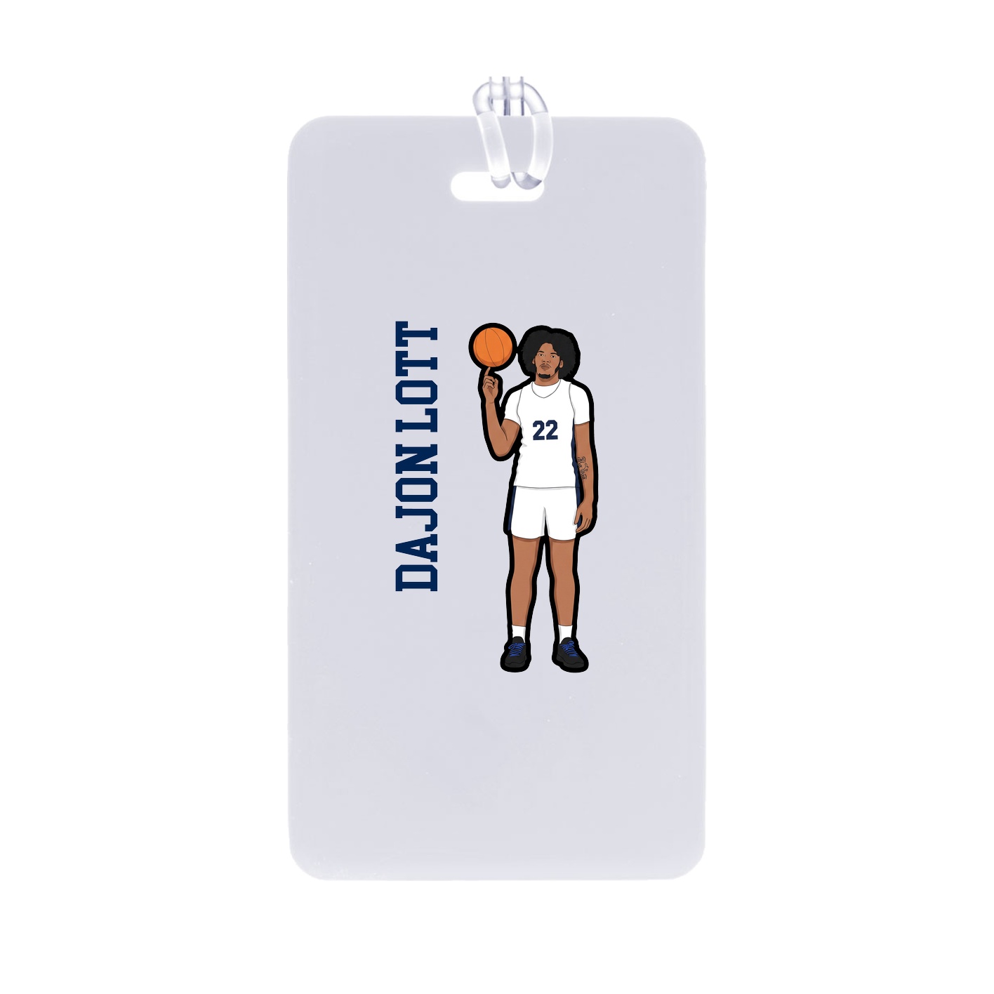 Bag Tag — Name Vertical in Classic
