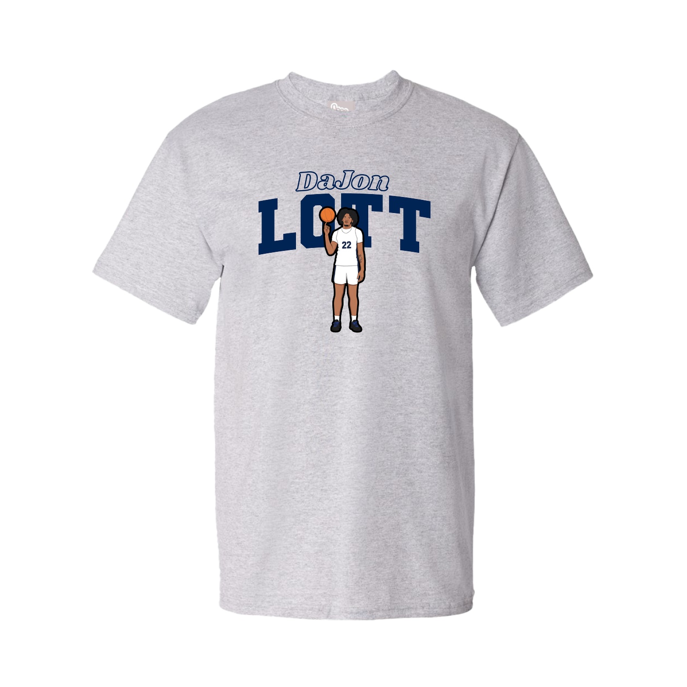 Tee — Name Arch in Grey