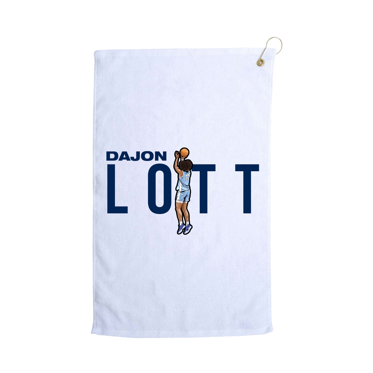 Golf Towel — Player Name in White