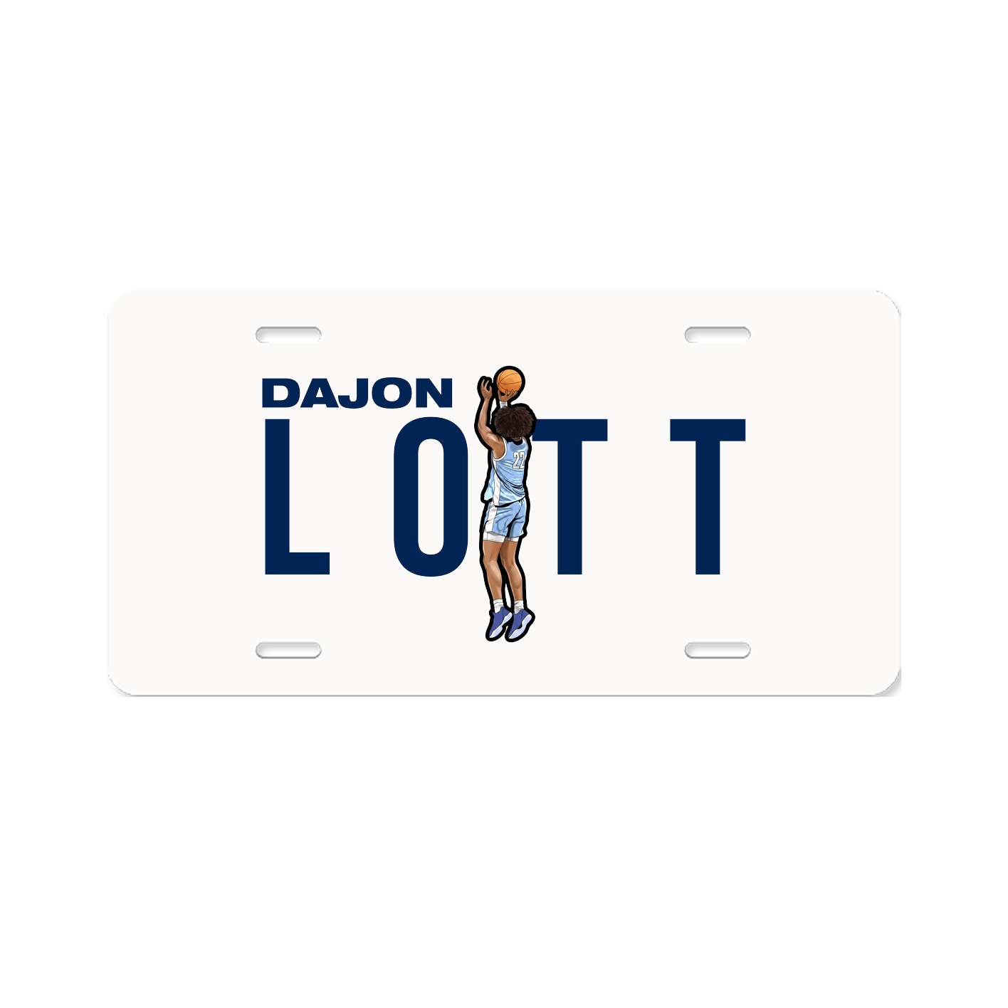 License Plate — Player Name in Classic
