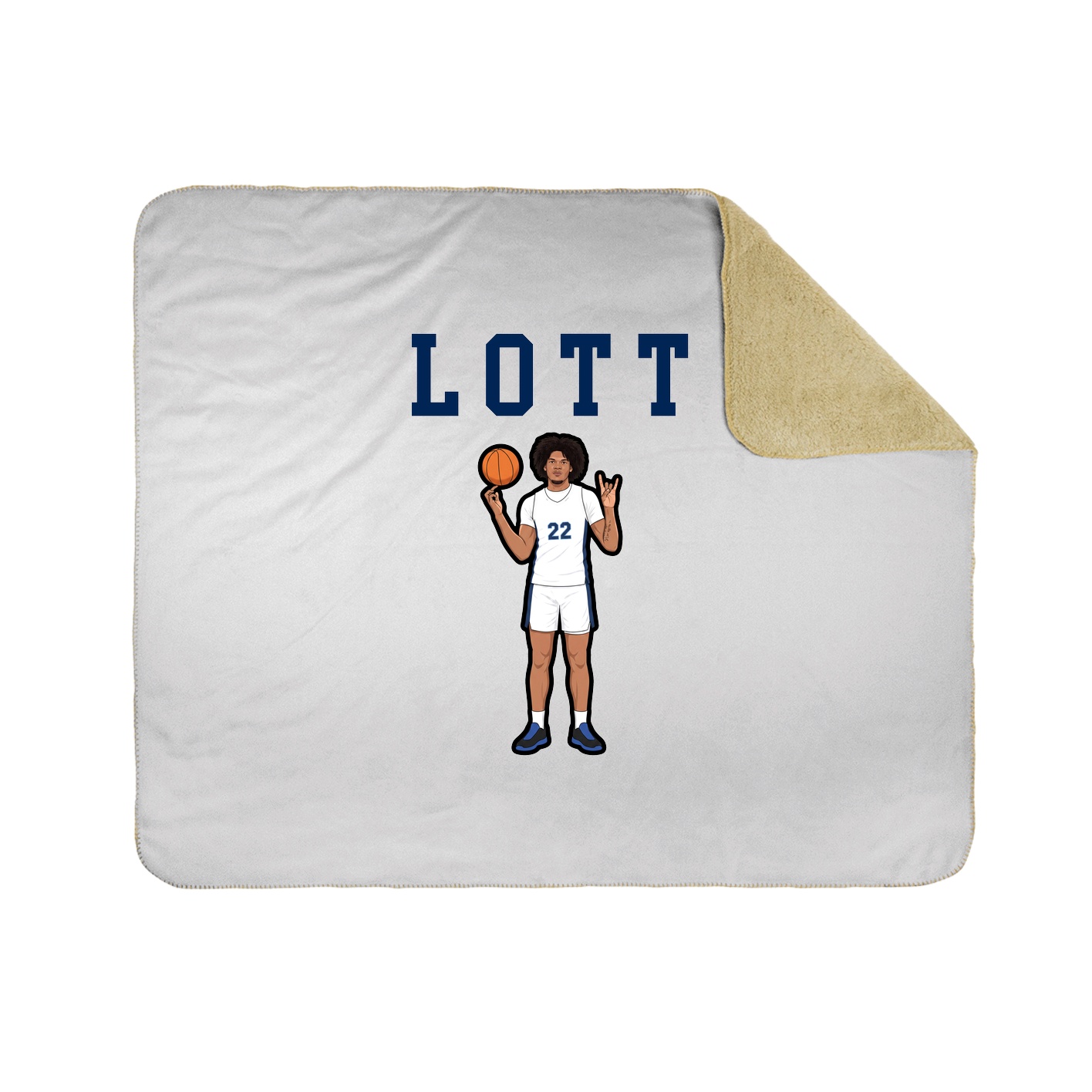 Throw Blanket — Shirsey in White