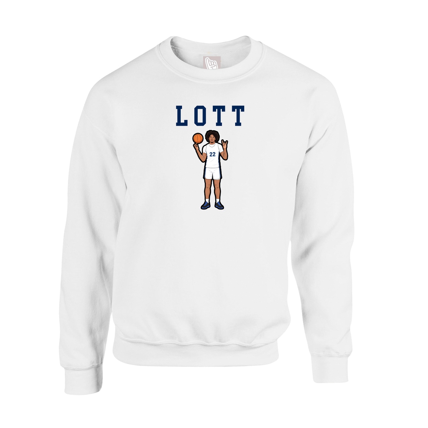 Fleece Crew — Shirsey in White
