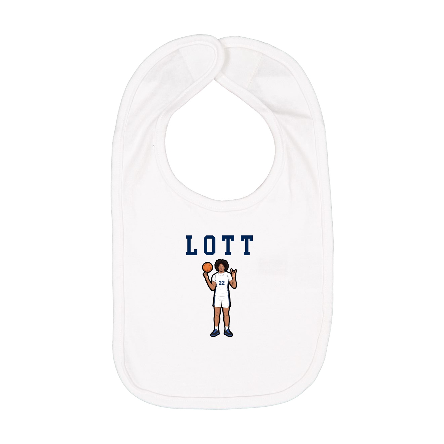 Infant Bib — Shirsey in White