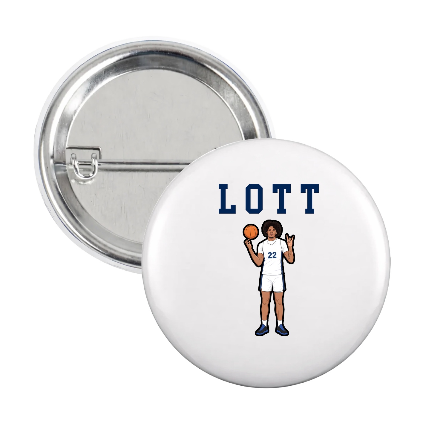 Game Day Button — Shirsey in White