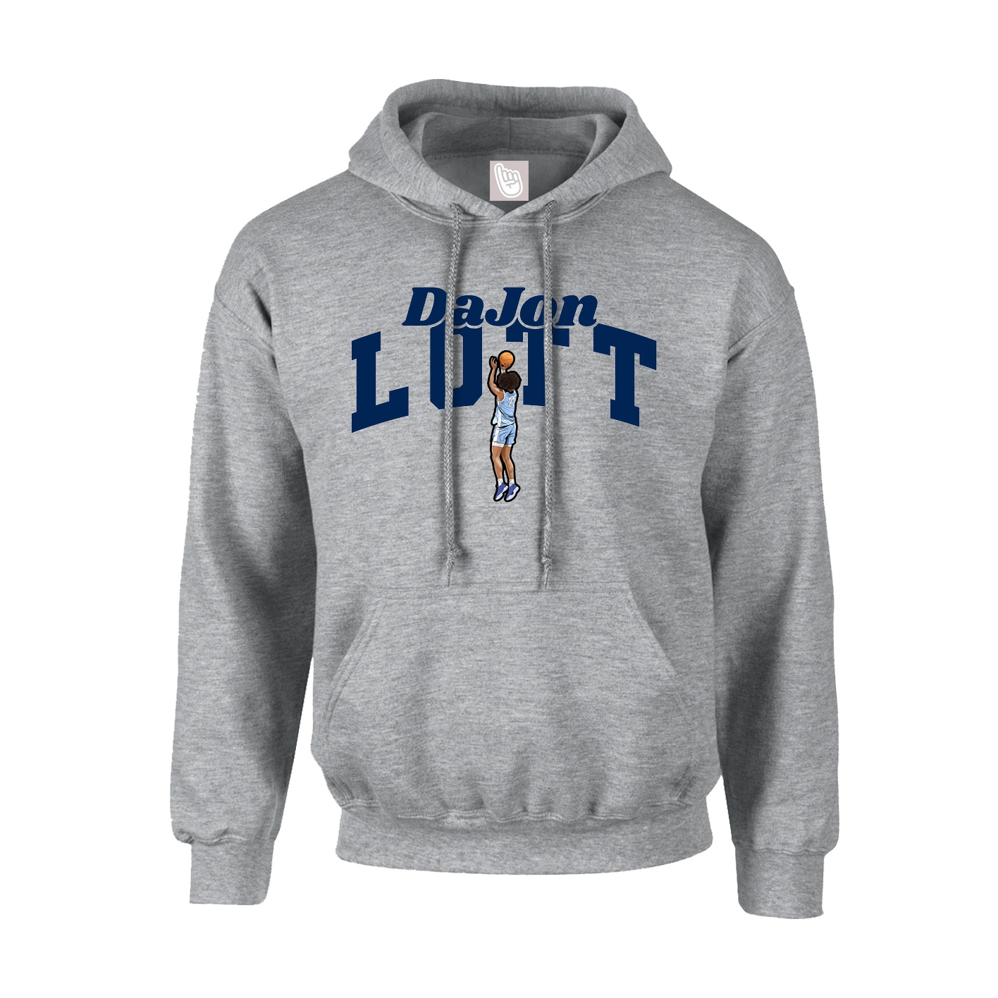 Youth Hoodie — Signature Arch in Grey