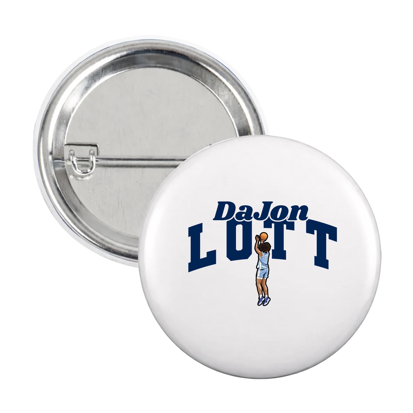 Game Day Button — Signature Arch in White