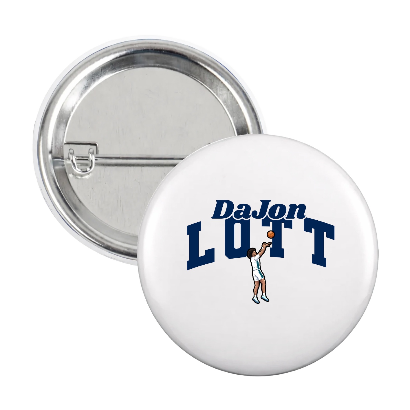 Game Day Button — Signature Arch in White