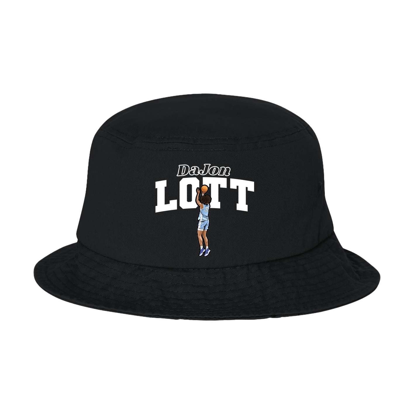 Bucket Cap — Name Arch in Black