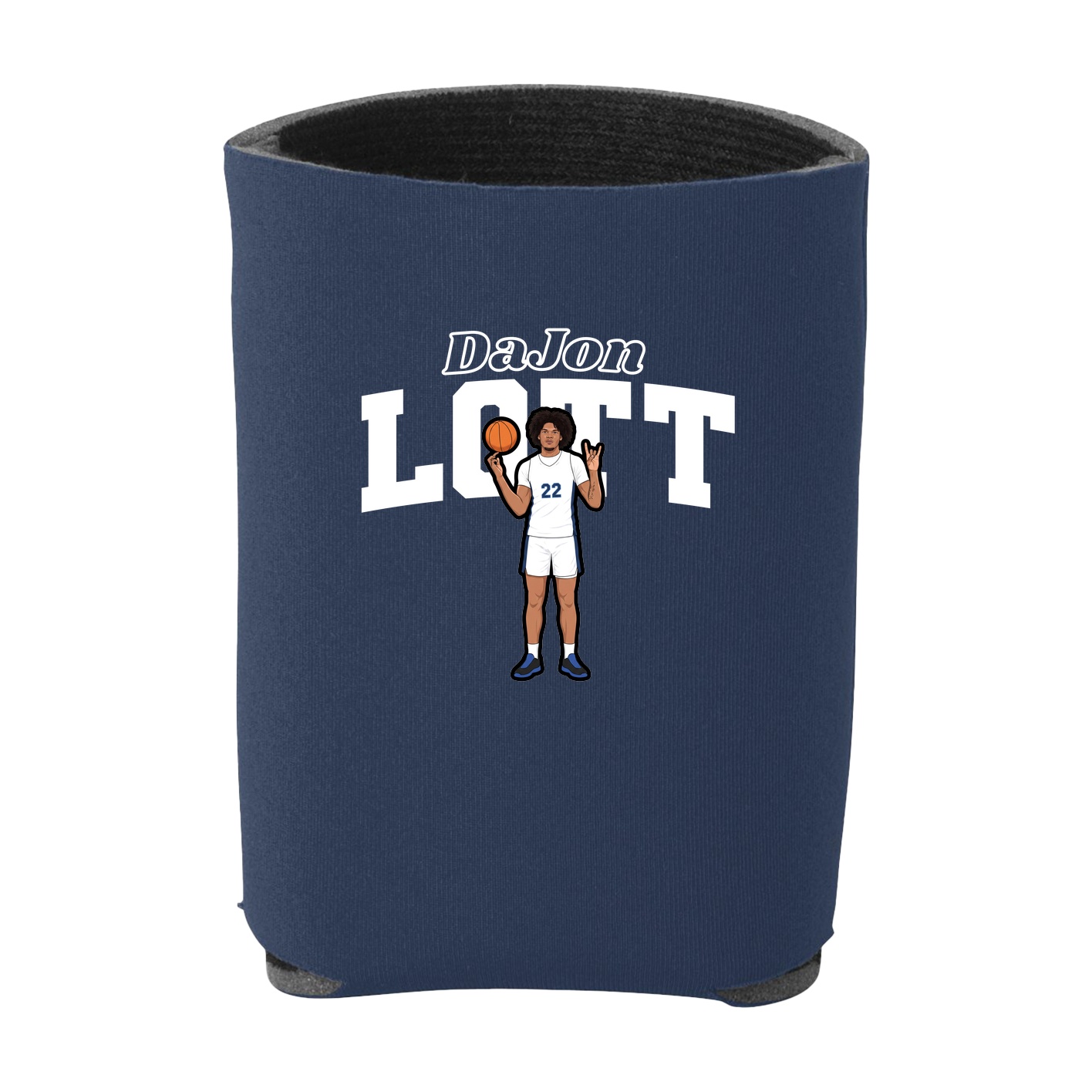 Can Holder — Name Arch in Navy