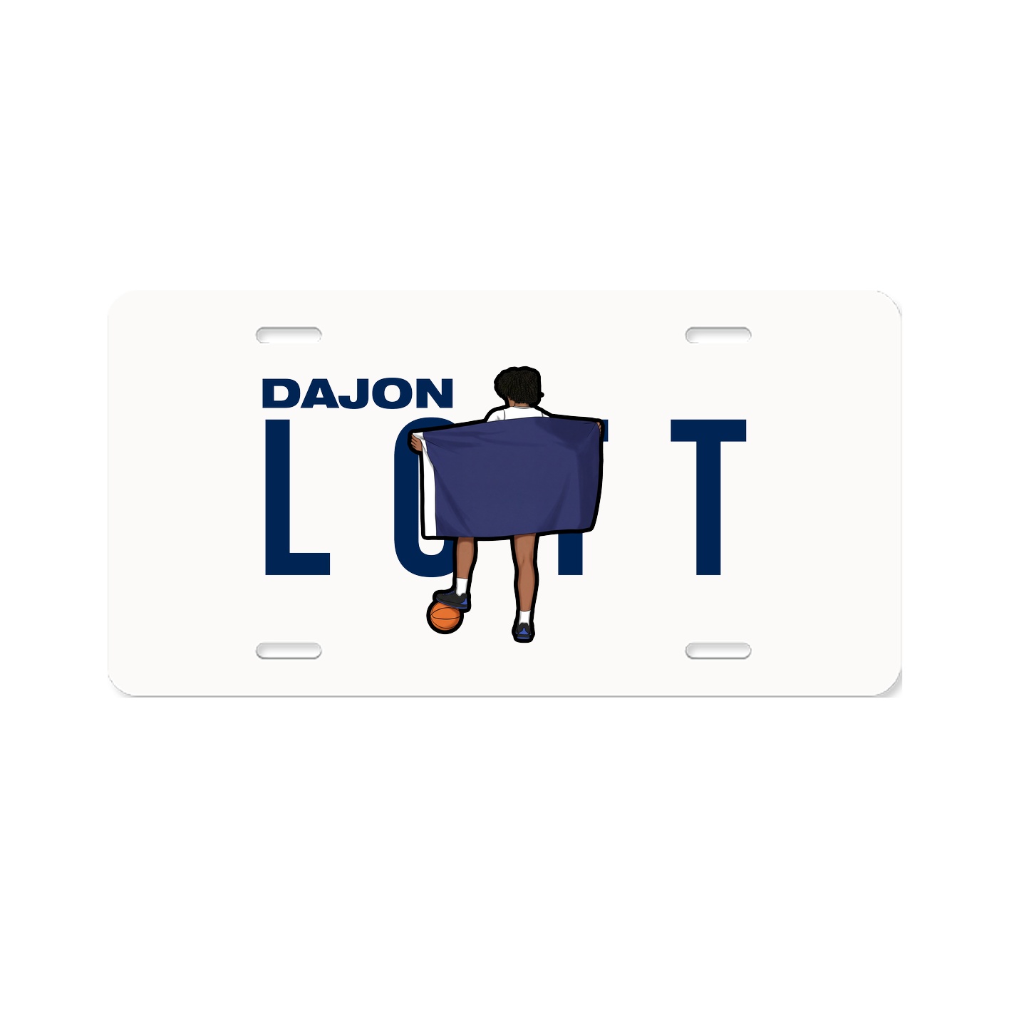 License Plate — Player Name in Classic
