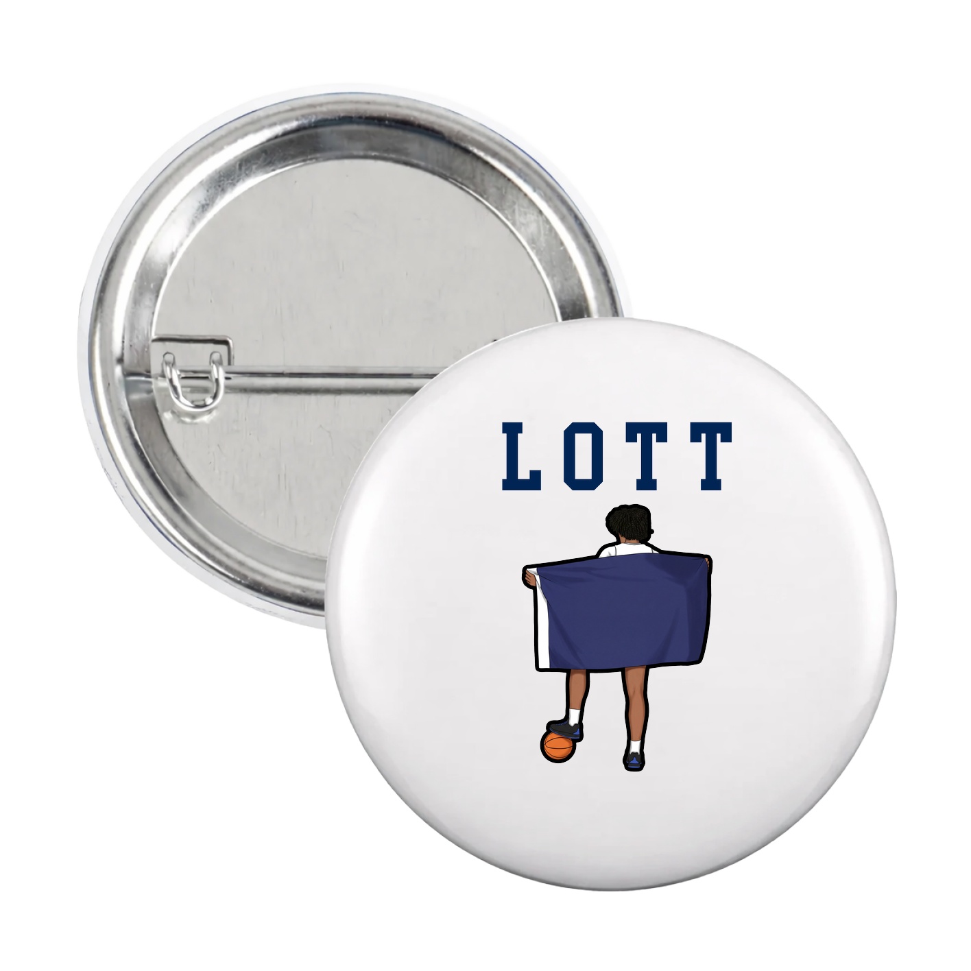 Game Day Button — Shirsey in White